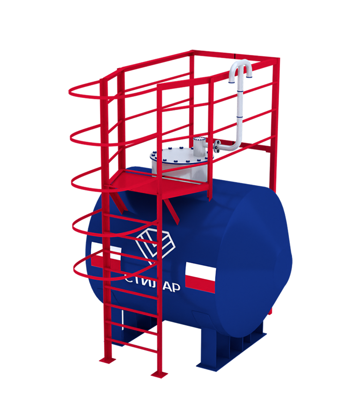 Горизонтальный резервуар РГСН для воды 3 м³ от завода-производителя